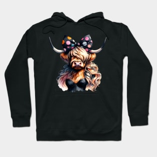 Highland Cow Diva Hoodie